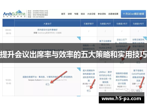 提升会议出席率与效率的五大策略和实用技巧