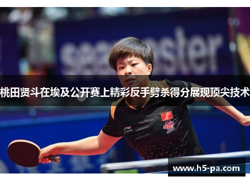桃田贤斗在埃及公开赛上精彩反手劈杀得分展现顶尖技术